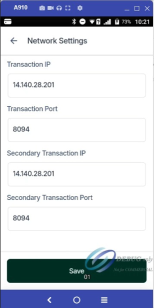 Terminal Configuration Step 3
