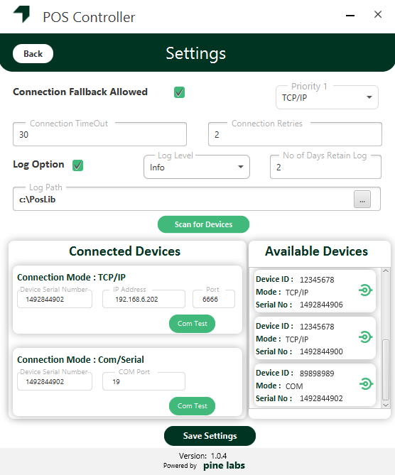 Pine Labs - PoS installation