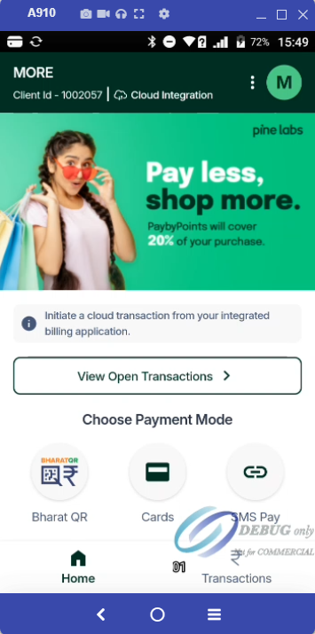 Terminal Configuration Step 1